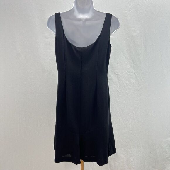 Moschino Cheap & Chic Dress Sz 10 Black Classic Square Neck Flapper Lined Elegan - Picture 6 of 16